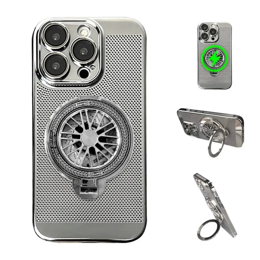 Buy Caseles Electroplating Heat Dissipation,360° Border Coverage,Lightweight Design,iPhone Case -Allen at Caseles-Silver, iPhone 16 Pro Max