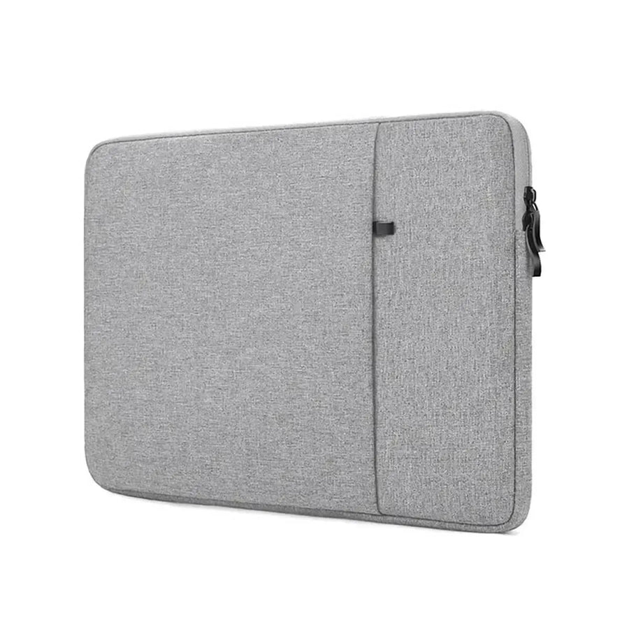 Buy Laptop Sleeve, 14.1-15.6 Inch, Compatible with MacBook, HP, Dell, ASUS, Lenovo, Vertical Polyester Bag with Pocket - CLASSIC LAPTOP SLEEVE at Caseles-14.1-15.4 inch, Gray