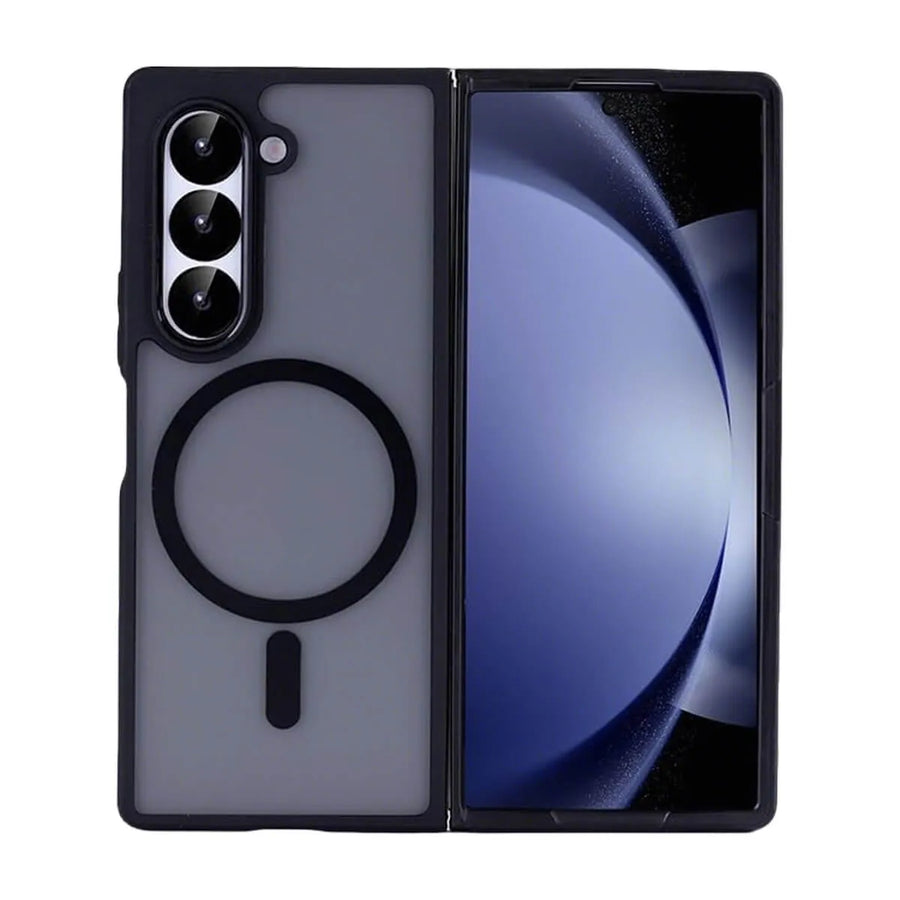 Buy Magnetic Case for Samsung Galaxy Z Fold & Flip, Slim Matte Translucent Shockproof Cover, MagSafe Compatible, Classic Magsafe Case for Galaxy Z at Caseles-Samsung Galaxy Z Fold 7,