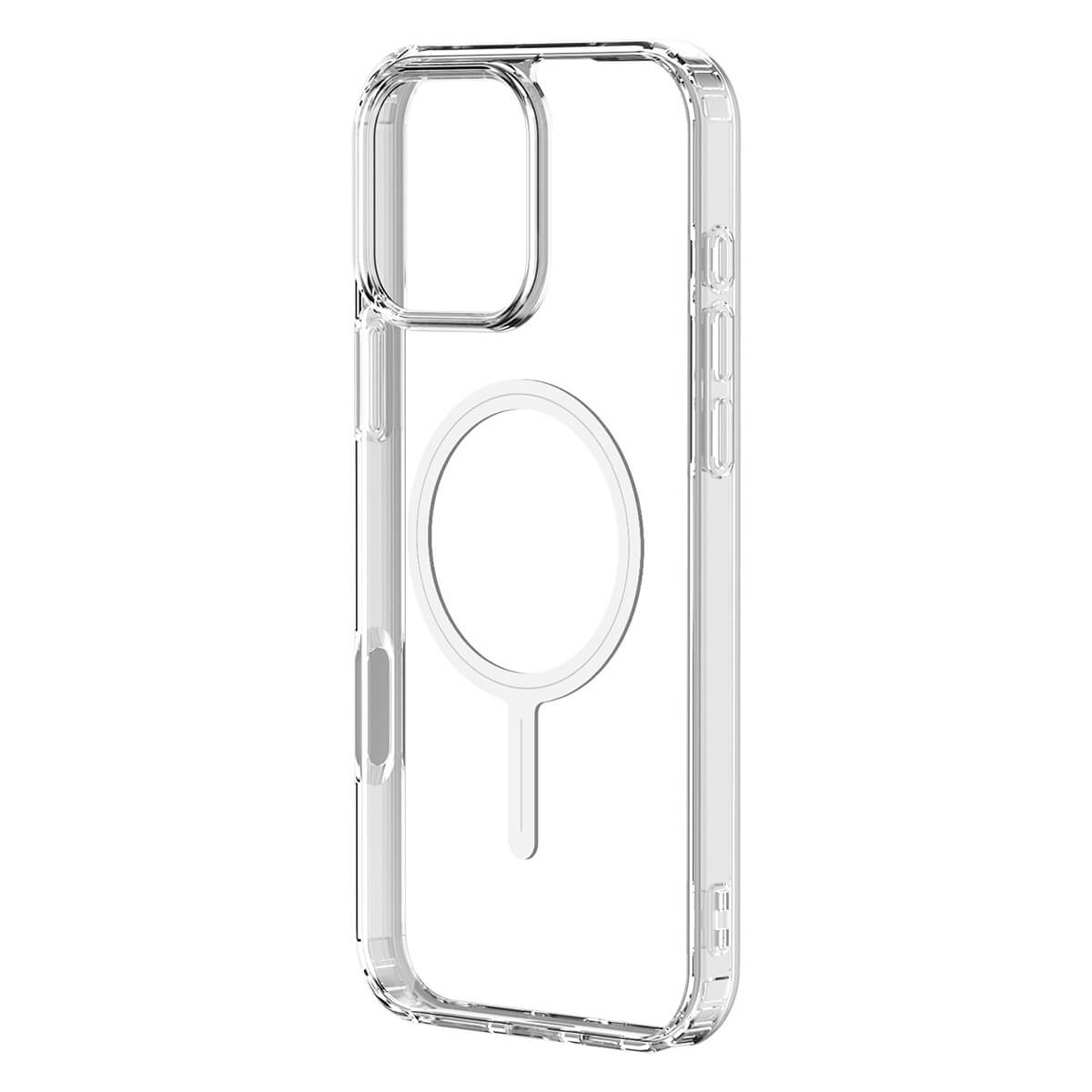 Buy Slim crystal-clear MagSafe iPhone case with strong magnetic adsorption, anti-yellowing durability, and military-grade drop protection - iPhone MagSafe Clear Case at Caseles -iPhone 17 Pro Max,