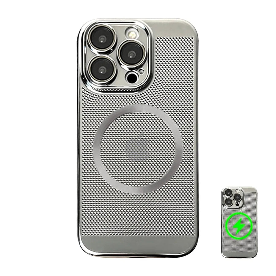 Buy Shipmycase Electroplating Heat Dissipation,360° Border Coverage,Lightweight Design,iPhone Case -Henry at Shipmycase-Silver, iPhone 16 Pro Max
