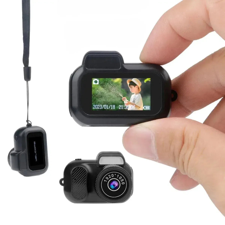 Buy Retro Mini Camera with Screen, 1080p HD, Ultra-Portable, Indoor & Outdoor Video Recorder - Portable Mini Camera at Caseles-1x,