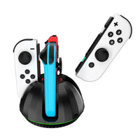 Buy 4-in-1 Charging Dock for Nintendo Switch & Switch OLED Joy-Con Controllers, Fast 10W Charger Station with Cable & LED Indicator - 4-IN-1 JOY-CON FAST CHARGING DOCK at Caseles-Black, 
