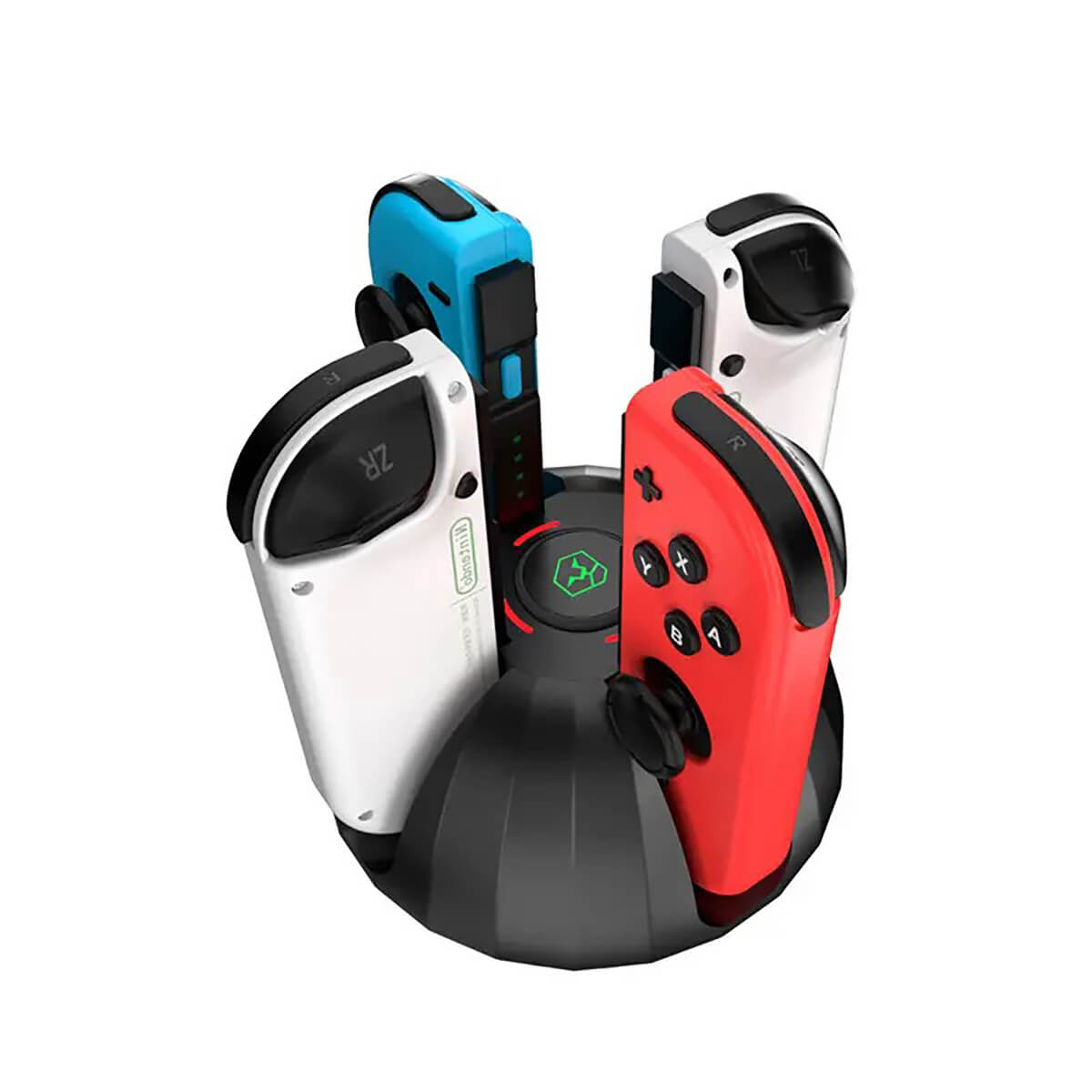 Buy 4-in-1 Charging Dock for Nintendo Switch & Switch OLED Joy-Con Controllers, Fast 10W Charger Station with Cable & LED Indicator - 4-IN-1 JOY-CON FAST CHARGING DOCK at Caseles-Black, 