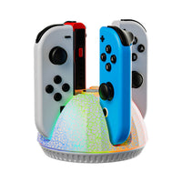 Buy 4-in-1 Charging Dock for Nintendo Switch & Switch OLED Joy-Con Controllers, Fast 10W Charger Station with Cable & LED Indicator - 4-IN-1 JOY-CON FAST CHARGING DOCK at Caseles-White Vein, 
