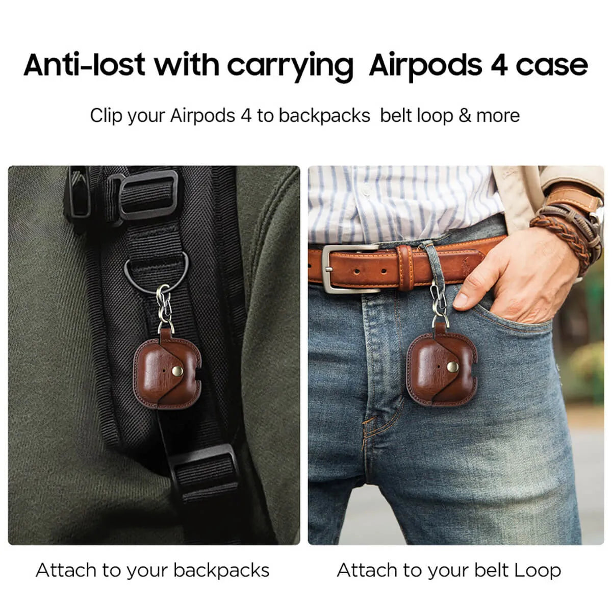 ÉTUI EN CUIR POUR AIRPODS (3E GÉNÉRATION)