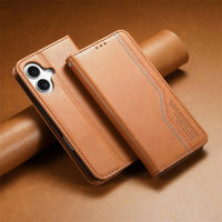 Buy Leather Flip Wallet Case for iPhone 17, Business Standard All-Round Protection, Mobile Phone Case with Stand Function and Magnetic Closure- ABEL at Caseles-iPhone 17 Pro Max, Black