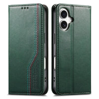Buy Leather Flip Wallet Case for iPhone 17, Business Standard All-Round Protection, Mobile Phone Case with Stand Function and Magnetic Closure- ABEL at Caseles-iPhone 17 Pro Max, Black