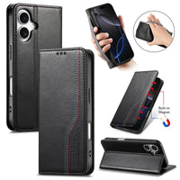 Buy Leather Flip Wallet Case for iPhone 17, Business Standard All-Round Protection, Mobile Phone Case with Stand Function and Magnetic Closure- ABEL at Caseles-iPhone 17 Pro Max, Black