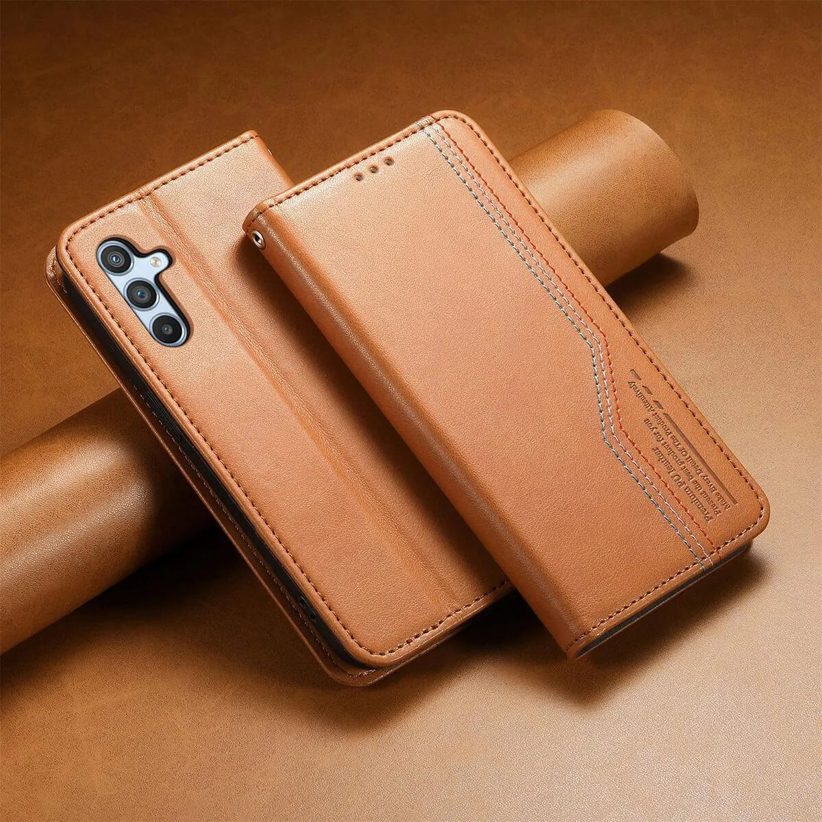 Buy Caseles Leather Flip Wallet Case for Galaxy S25, Business Standard All-Round Protection, Mobile Phone Case with Stand Function and Magnetic Closure,ABLE at Caseles-Samsung Galaxy S25 Ultra, Black