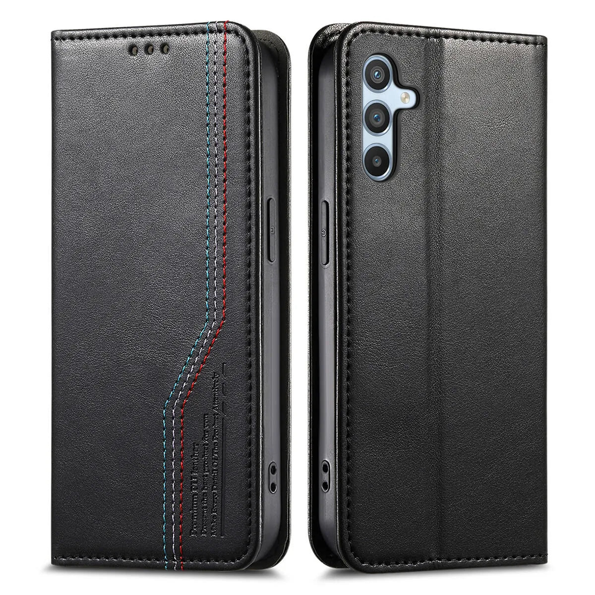 Buy Caseles Leather Flip Wallet Case for Galaxy S25, Business Standard All-Round Protection, Mobile Phone Case with Stand Function and Magnetic Closure,ABLE at Caseles-Samsung Galaxy S25 Ultra, Black