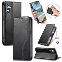 Buy Caseles Leather Flip Wallet Case for Galaxy S25, Business Standard All-Round Protection, Mobile Phone Case with Stand Function and Magnetic Closure,ABLE at Caseles-Samsung Galaxy S25 Ultra, Black