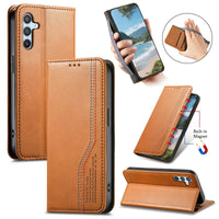 Buy Caseles Leather Flip Wallet Case for Galaxy S25, Business Standard All-Round Protection, Mobile Phone Case with Stand Function and Magnetic Closure,ABLE at Caseles-Samsung Galaxy S25 Ultra, Bronze
