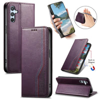 Buy Caseles Leather Flip Wallet Case for Galaxy S25, Business Standard All-Round Protection, Mobile Phone Case with Stand Function and Magnetic Closure,ABLE at Caseles-Samsung Galaxy S25 Ultra, Purple