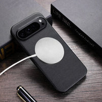 Buy Caseles Magnetic Litchi Leather Shockproof Case for Google Pixel – ADAM at Caseles-Google Pixel 9 Pro XL, Black