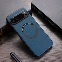 Buy Caseles Magnetic Litchi Leather Shockproof Case for Google Pixel – ADAM at Caseles-Google Pixel 9 Pro XL, Black