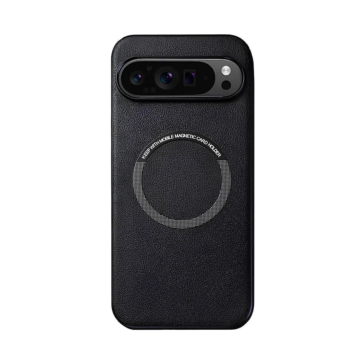 Buy Caseles Magnetic Litchi Leather Shockproof Case for Google Pixel – ADAM at Caseles-Google Pixel 9 Pro XL, Black
