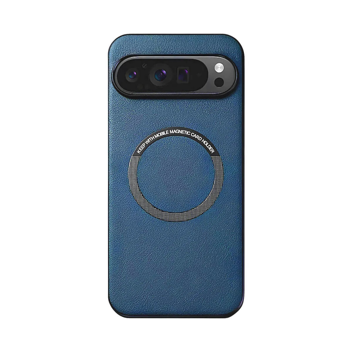 Buy Caseles Magnetic Litchi Leather Shockproof Case for Google Pixel – ADAM at Caseles-Google Pixel 9 Pro XL, Blue