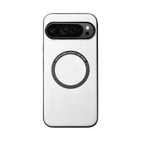 Buy Caseles Magnetic Litchi Leather Shockproof Case for Google Pixel – ADAM at Caseles-Google Pixel 9 Pro XL, White
