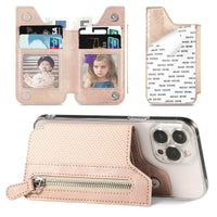 Buy Caseles Stick-On Phone Wallet Card Holder With Zipper Pouch For Cash & Coins - ADHESIVE PHONE WALLET CARD HOLDER at Caseles-Black, 