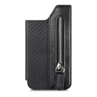 Buy Caseles Stick-On Phone Wallet Card Holder With Zipper Pouch For Cash & Coins - ADHESIVE PHONE WALLET CARD HOLDER at Caseles-Black, 