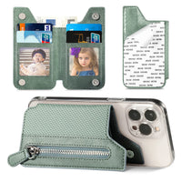 Buy Caseles Stick-On Phone Wallet Card Holder With Zipper Pouch For Cash & Coins - ADHESIVE PHONE WALLET CARD HOLDER at Caseles-Black, 