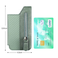 Buy Caseles Stick-On Phone Wallet Card Holder With Zipper Pouch For Cash & Coins - ADHESIVE PHONE WALLET CARD HOLDER at Caseles-Black, 