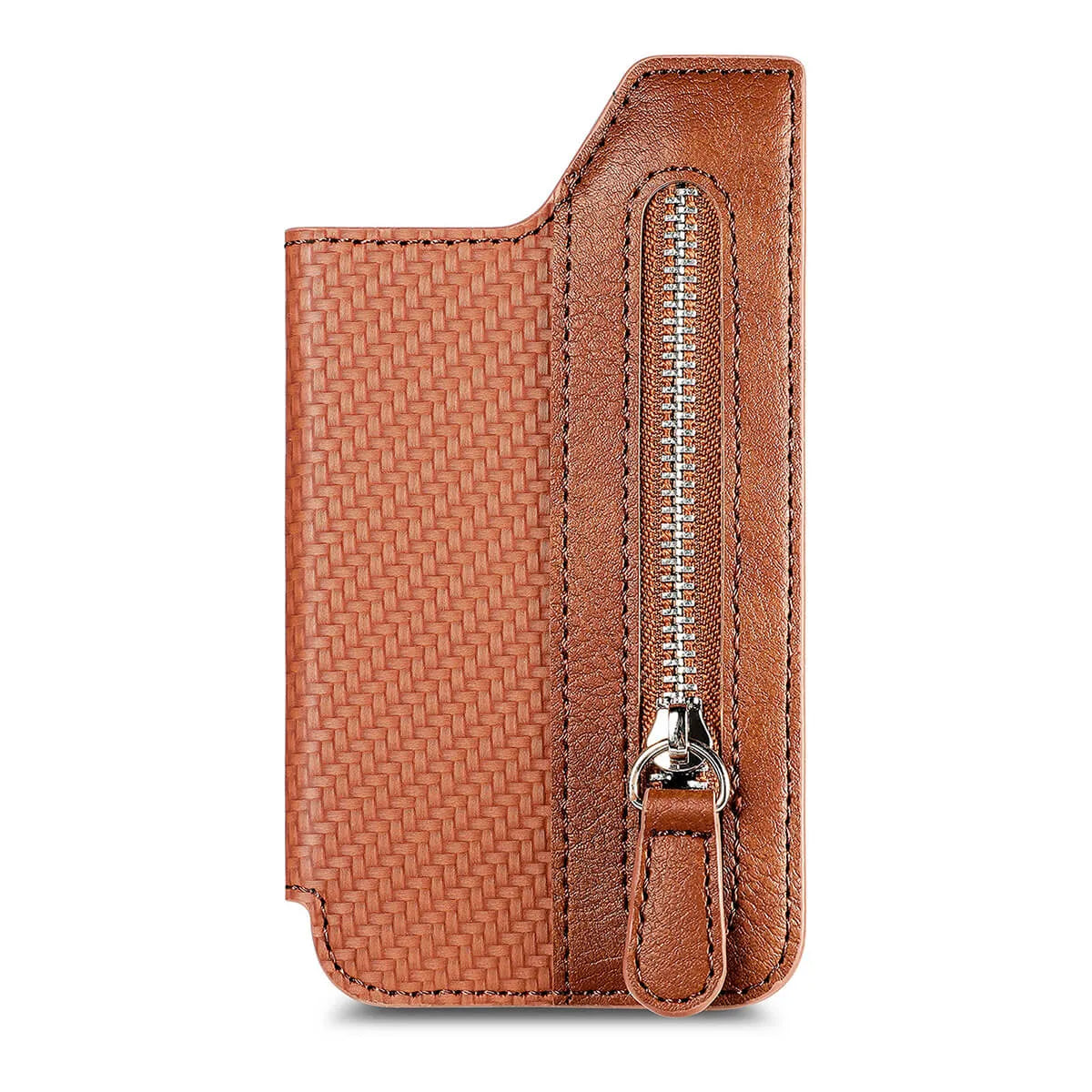 Buy Caseles Stick-On Phone Wallet Card Holder With Zipper Pouch For Cash & Coins - ADHESIVE PHONE WALLET CARD HOLDER at Caseles-Black, 