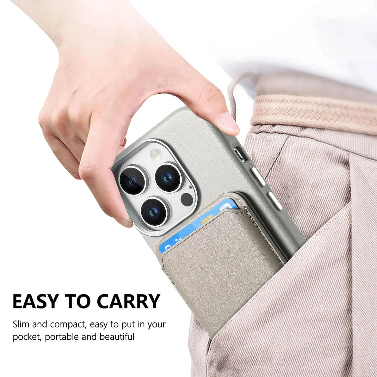 Caseles Full-Grain Leather iPhone Case with Card Holder, MagSafe Ready, Metal Buttons & Camera Bump Frame,Adrian at Caseles-iPhone 16 Pro Max, Andrew-Teal