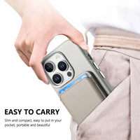 Caseles Full-Grain Leather iPhone Case with Card Holder, MagSafe Ready, Metal Buttons & Camera Bump Frame,Adrian at Caseles-iPhone 16 Pro Max, Andrew-Teal