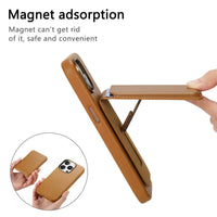 Caseles Full-Grain Leather iPhone Case with Card Holder, MagSafe Ready, Metal Buttons & Camera Bump Frame,Adrian at Caseles-iPhone 16 Pro Max, Andrew-Teal