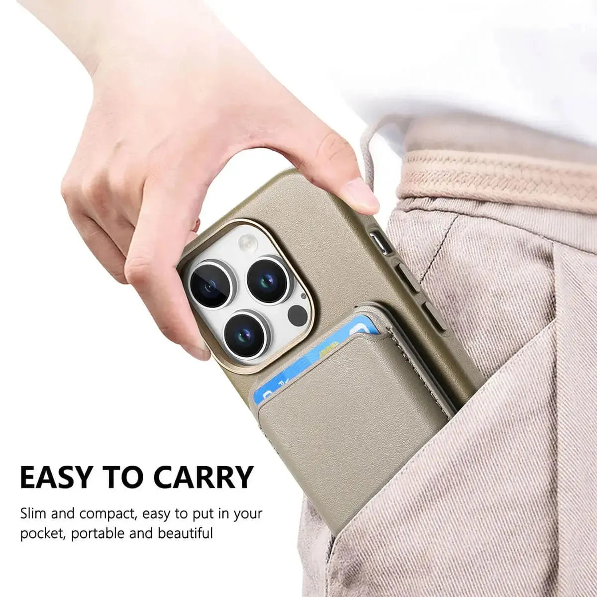 Caseles Full-Grain Leather iPhone Case with Card Holder, MagSafe Ready, Metal Buttons & Camera Bump Frame,Adrian at Caseles-iPhone 16 Pro Max, Andrew-Teal