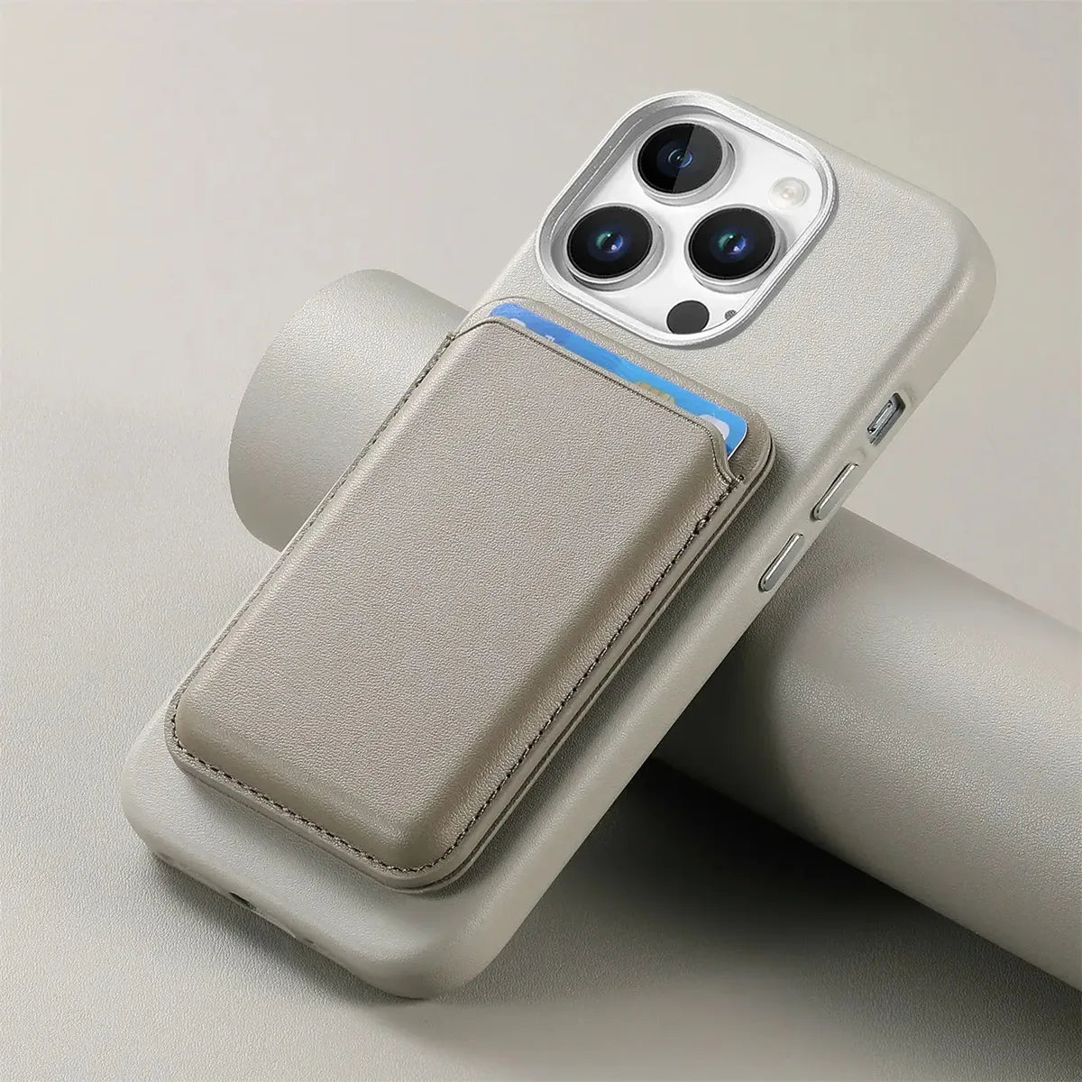 Caseles Full-Grain Leather iPhone Case with Card Holder, MagSafe Ready, Metal Buttons & Camera Bump Frame,Adrian at Caseles-iPhone 17 Pro Max, Black