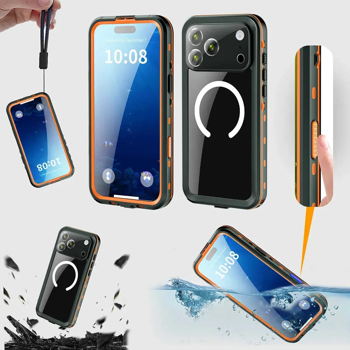 Caseles IP68 Waterproof Phone Case, Support Magsafe, Built in Screen Protector, Full Body Heavy Duty Shockproof Case · Caseles Caseles IP68 Waterproof Phone Case, Support Magsafe, Built in Screen Protector, Full Body Heavy Duty Shockproof Case · Caseles