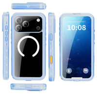 Buy IP68 Waterproof Phone Case, Support Magsafe, Built in Screen Protector, Full Body Heavy Duty Shockproof,Aiden at Caseles-iPhone 18 Pro Max, Lightblue