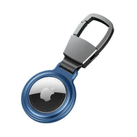 Buy Metal Magnetic AirTag Case with Keychain, Protective Skin Cover for Apple AirTag - AirTag Cover at Caseles-Blue, 
