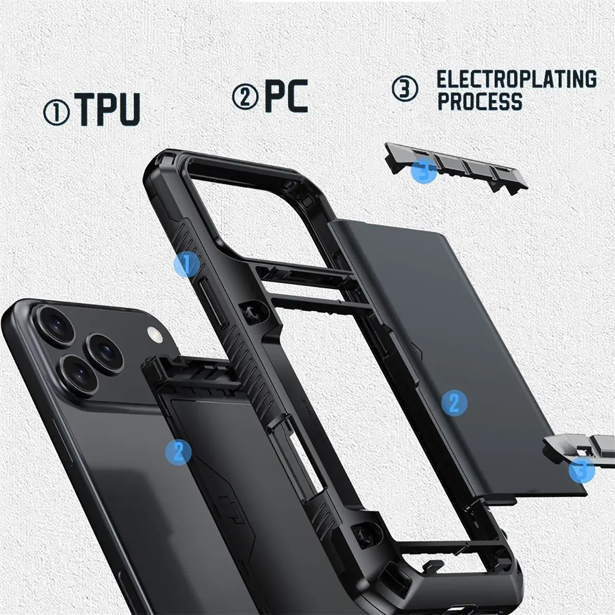 Buy RFID Blocking Wallet Case for iPhone with Kickstand, Military Drop Protection, 4-5 Card Holder & Privacy Screen Protector, All-in-1 Design, Alejandro at Caseles-iPhone 17 Pro Max, Style-1