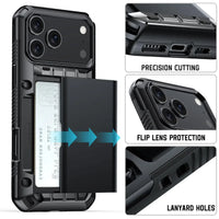 Buy RFID Blocking Wallet Case for iPhone with Kickstand, Military Drop Protection, 4-5 Card Holder & Privacy Screen Protector, All-in-1 Design, Alejandro at Caseles-iPhone 17 Pro Max, Style-1