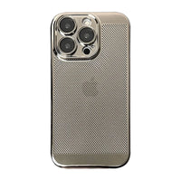 Buy Plating Breathable Heat Dissipation Mesh Cooling Case for iPhone - Alexander at Caseles-iPhone 16 Pro Max, Gold