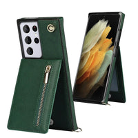 Buy Crossbody Wallet Phone Case, 5 Card Slots, Premium Leather, Kickstand Shockproof Case, Alima at Caseles-Samsung Galaxy S25 Ultra, Alina-Black