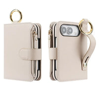 Buy Crossbody Wallet Case with Card Slots, Zipper Pocket & RFID Protection for iPhone Duo - CALLA at Caseles-iPhone Duo, Bronze