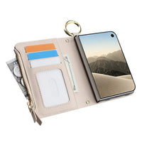 Buy Crossbody Wallet Case with Card Slots, Zipper Pocket & RFID Protection for iPhone Duo - CALLA at Caseles-iPhone Duo, Bronze