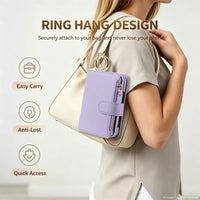 Buy Crossbody Wallet Case with Card Slots, Zipper Pocket & RFID Protection for iPhone Duo - CALLA at Caseles-iPhone Duo, Bronze
