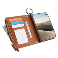 Buy Crossbody Wallet Case with Card Slots, Zipper Pocket & RFID Protection for iPhone Duo - CALLA at Caseles-iPhone Duo, Bronze
