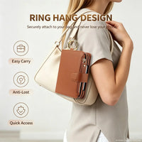 Buy Crossbody Wallet Case with Card Slots, Zipper Pocket & RFID Protection for iPhone Duo - CALLA at Caseles-iPhone Duo, Bronze