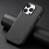 Buy Full-Grain Leather iPhone Case, MagSafe Ready, Metal Buttons & Camera Bump Frame,Andrew at Caseles-iPhone 16 Pro Max, Andrew-Teal
