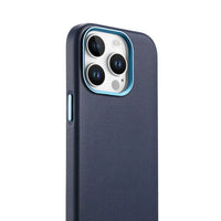 Buy Full-Grain Leather iPhone Case, MagSafe Ready, Metal Buttons & Camera Bump Frame,Andrew at Caseles-iPhone 16 Pro Max, Andrew-Teal