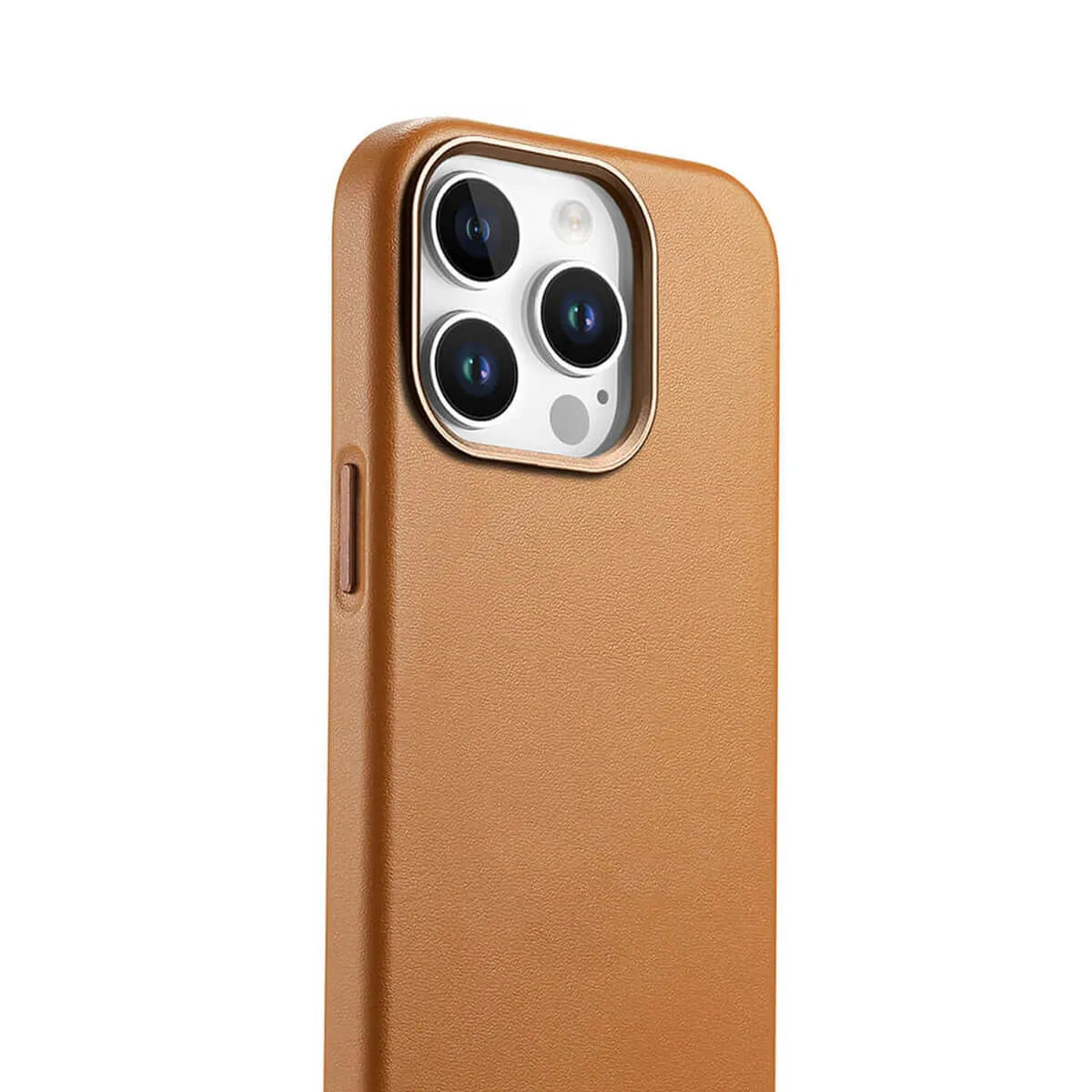 Buy Full-Grain Leather iPhone Case, MagSafe Ready, Metal Buttons & Camera Bump Frame,Andrew at Caseles-iPhone 16 Pro Max, Andrew-Teal