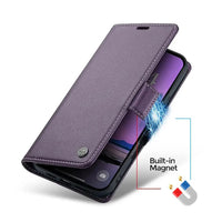 Buy Premium PU Leather Multi-Function Flip iPhone Case with Card Slots, Wallet Pocket, Kickstand, and Full-Body Protection, ARIA at Caseles-iPhone 17 Pro Max, Aria-Green