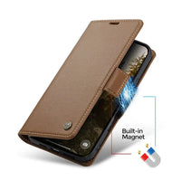 Buy Premium PU Leather Multi-Function Flip iPhone Case with Card Slots, Wallet Pocket, Kickstand, and Full-Body Protection, ARIA at Caseles-iPhone 17 Pro Max, Aria-Green